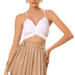 Leatherette Swirl Skirt