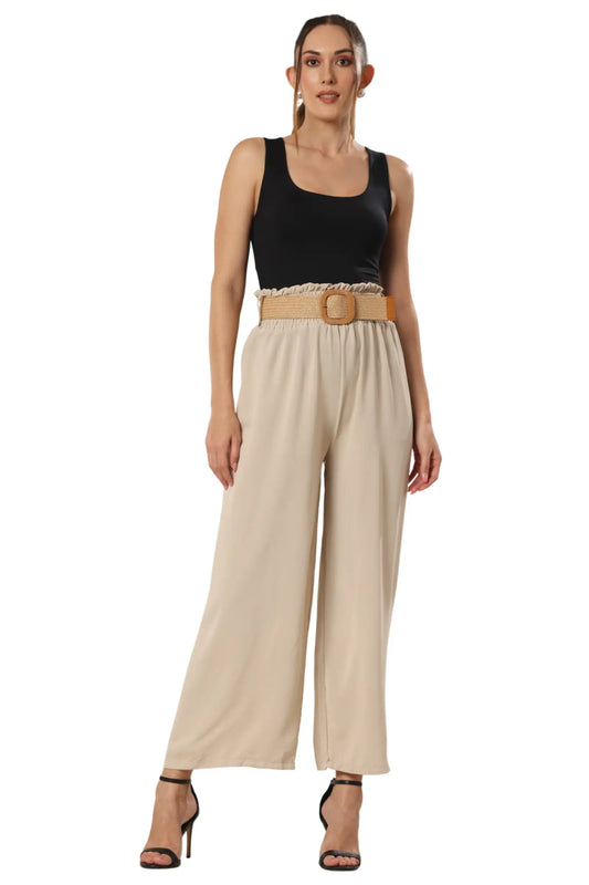 Leisurely Escape Trouser With Belt