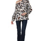 Marbled Majesty Asymmetric Leopard Charm Top