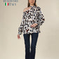 Marbled Majesty Asymmetric Leopard Charm Top