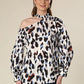 Marbled Majesty Asymmetric Leopard Charm Top