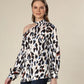 Marbled Majesty Asymmetric Leopard Charm Top
