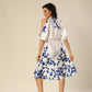 Marine Mirage Satin Stunner Dress
