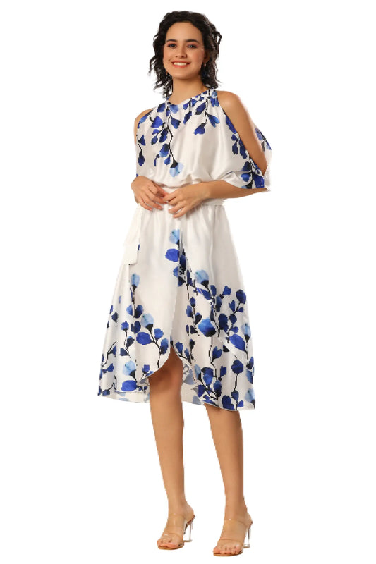 Marine Mirage Satin Stunner Dress