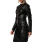 Midnight Muse Strap-Fit Faux Leather Glam Dress