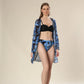 Midnight Bloom Trio Bikini Set