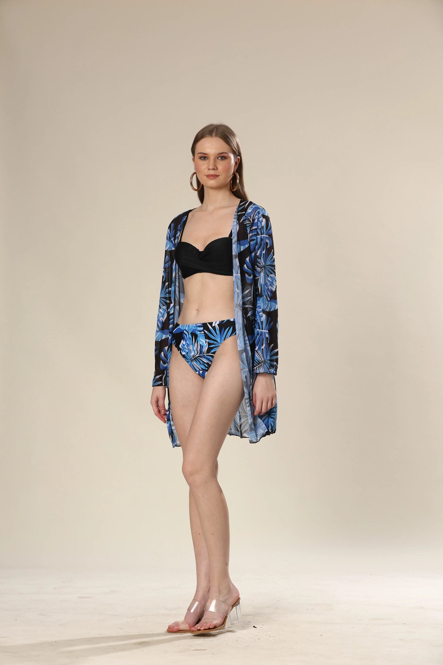 Midnight Bloom Trio Bikini Set