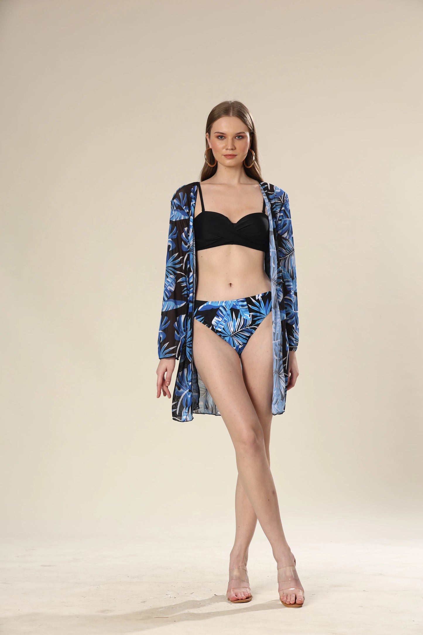 Midnight Bloom Trio Bikini Set