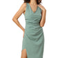 Minty Draped Delicacy Dress