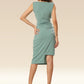 Minty Draped Delicacy Dress