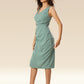 Minty Draped Delicacy Dress