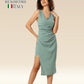 Minty Draped Delicacy Dress