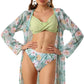 Minty petal Paradise Bikini Set