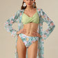 Minty petal Paradise Bikini Set