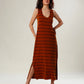 Mocha Magic Striped Dress