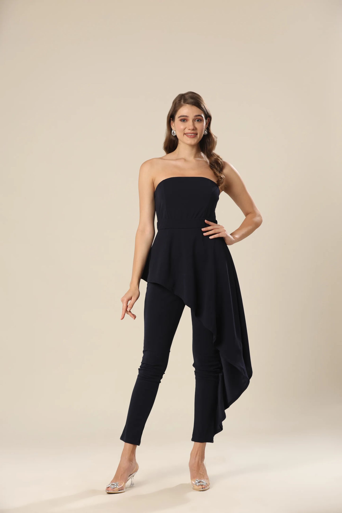 Modern Jumpsuit With Ruffle