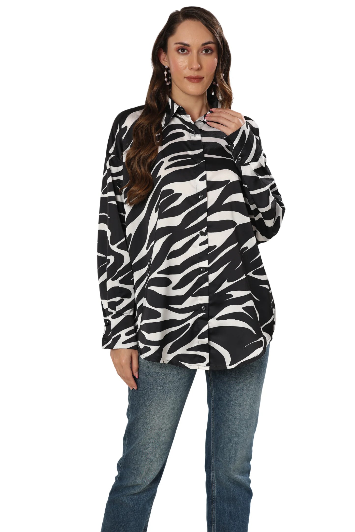 Monochrome Safari Print Shirt