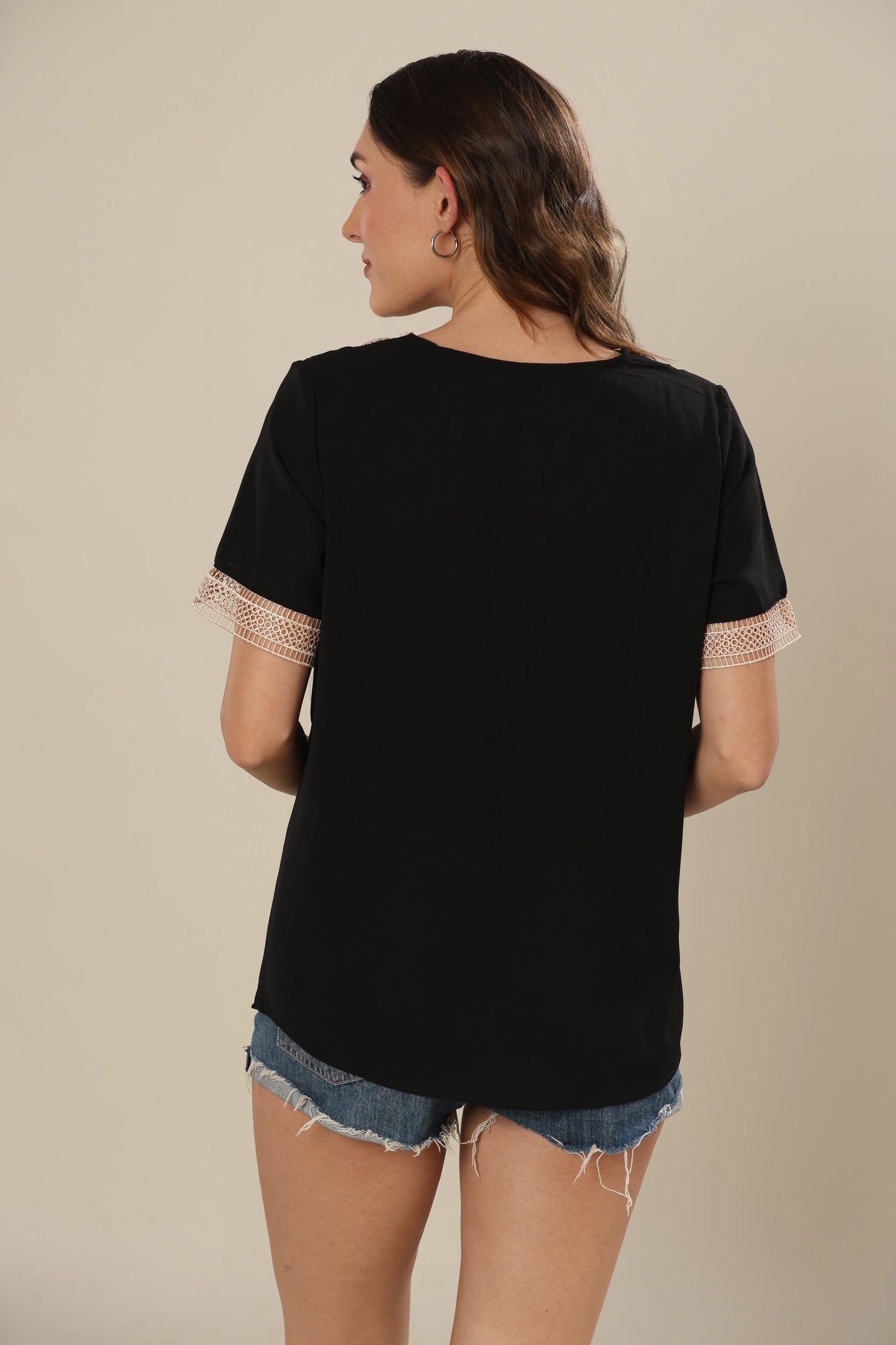 Monochrome Lace Affair Top