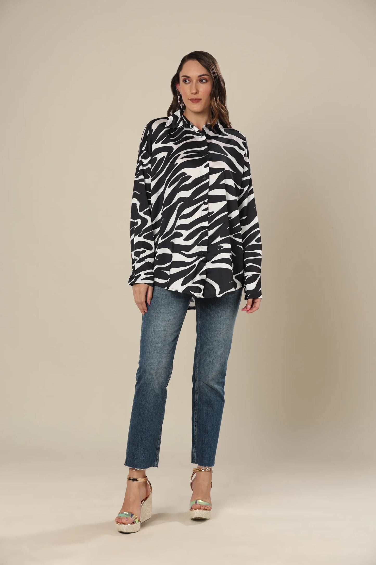 Monochrome Safari Print Shirt
