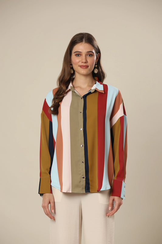 Multi Colored Stripe Bliss Shirt