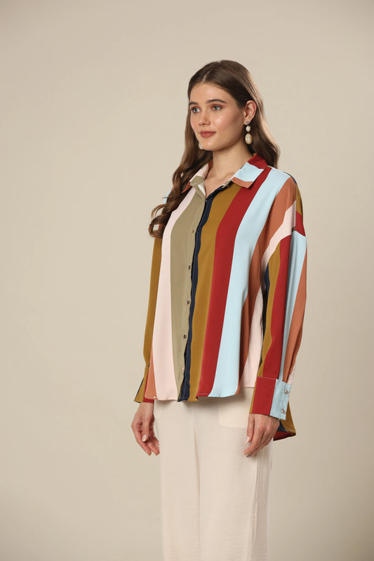 Multi Colored Stripe Bliss Shirt