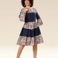 Navy Wildcat Belted Charm Dress