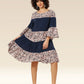 Navy Wildcat Belted Charm Dress