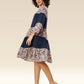 Navy Wildcat Belted Charm Dress