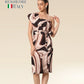 Neutral Chic Slit Ensemble Dress
