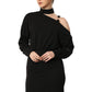 Onyx Ovation Asymmetric Neckline Dress
