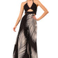 Palm Leaf Urban Elegance Jump Suit