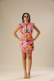 Petals & Pink Ruffle Delight Dress