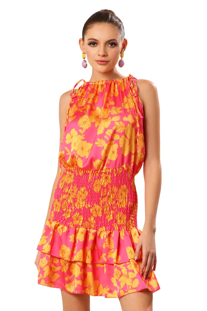 Pink Citrus Bliss Ensemble Dress
