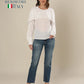 Pure White Comfort Flow Top