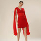 Ravishing Red Pleat Fiesta Dress