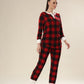Red Blaze Checkered Comfort Night Wear