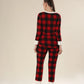 Red Blaze Checkered Comfort Night Wear