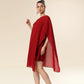 Red Rhapsody One-Shoulder Stunner Dress