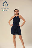 Ruffle Radiance Shoulder Affair Dress