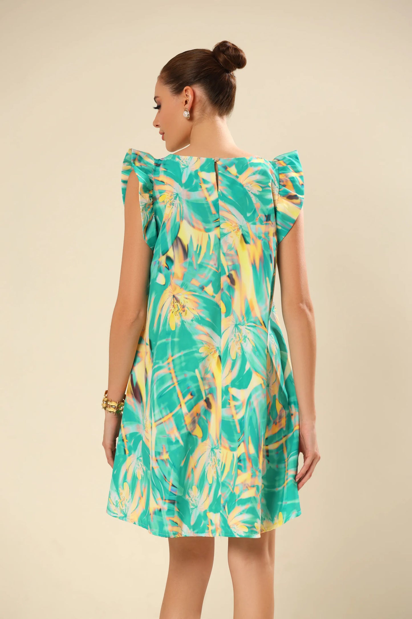 Sassy Sleeve Soiree Dress