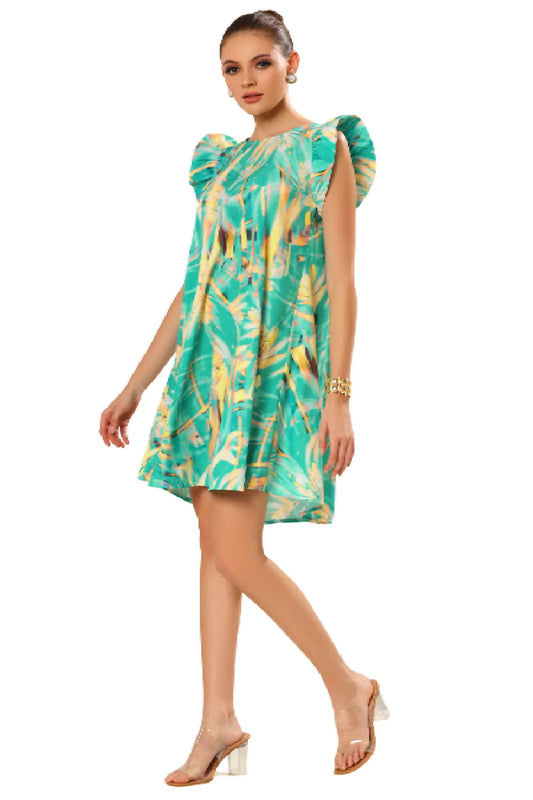 Sassy Sleeve Soiree Dress