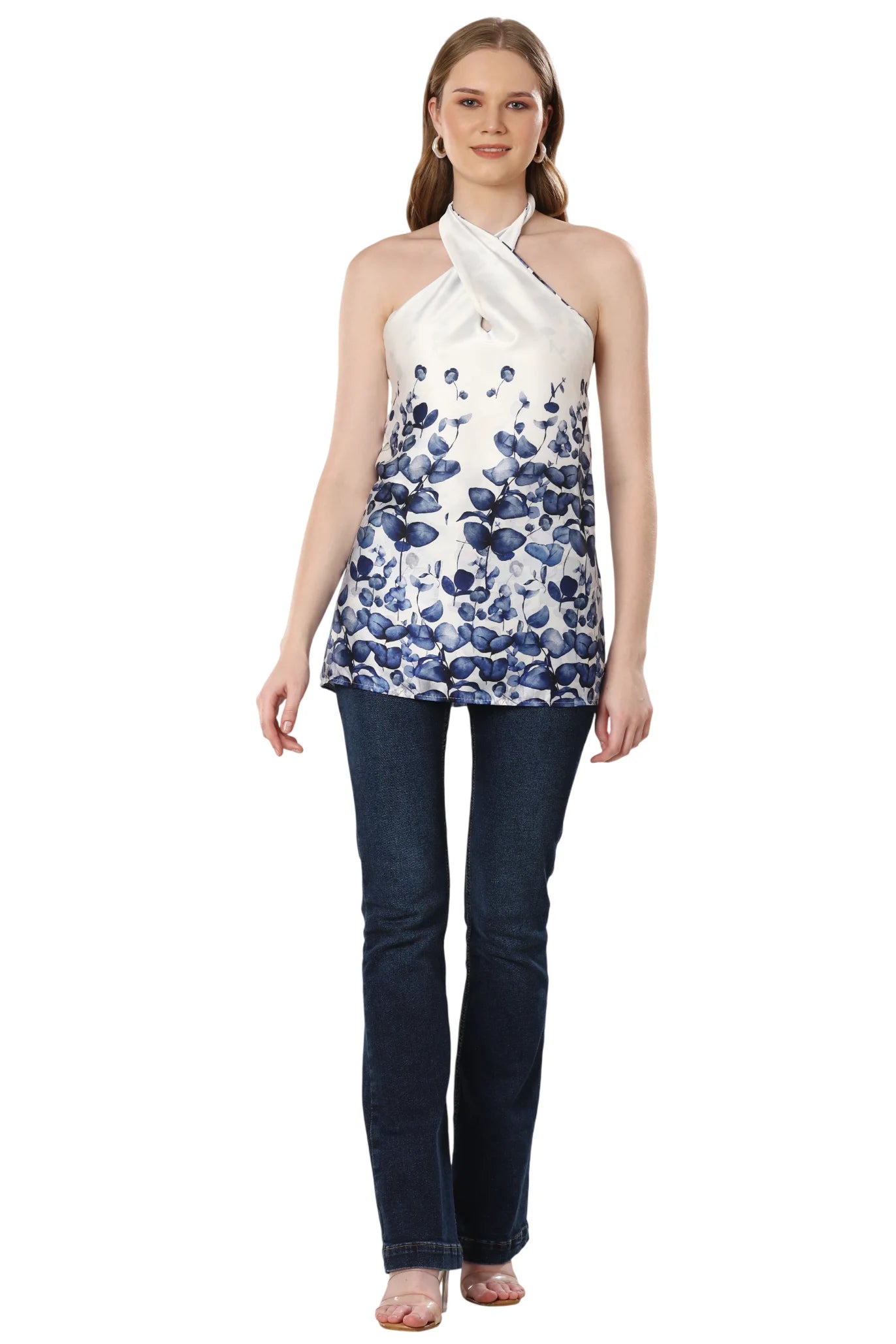 Satin Blossom Chic Top