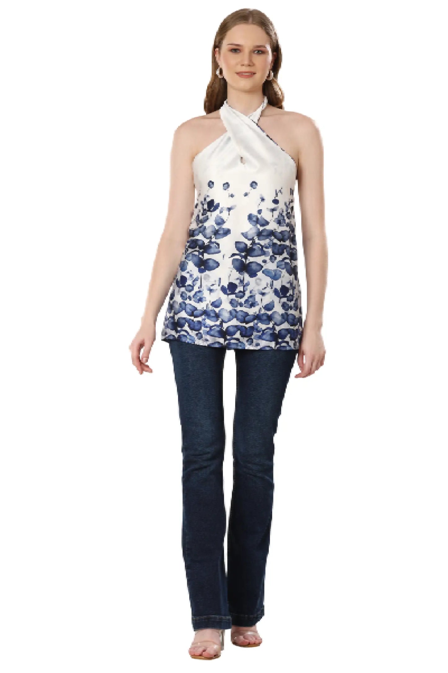 Satin Blossom Chic Top