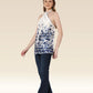 Satin Blossom Chic Top