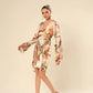Satin Flair Adorned Dress