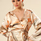 Satin Flair Adorned Dress