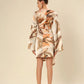 Satin Flair Adorned Dress
