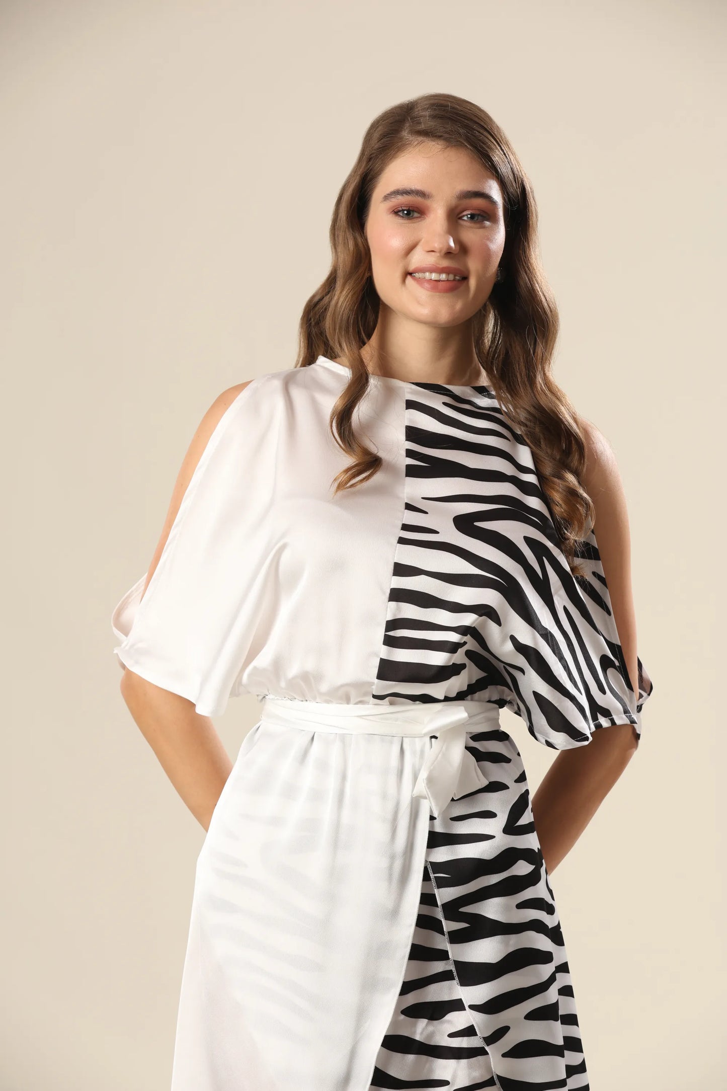 Satin Safari Fusion Dress