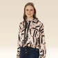 Satin Serenity Loose Fit Hoody Top