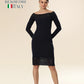 Sculpted Lace Silhouette Dress